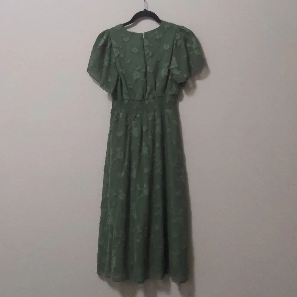 Baltic Born Sage Green Floral Midi Dress - Picture 6 of 6